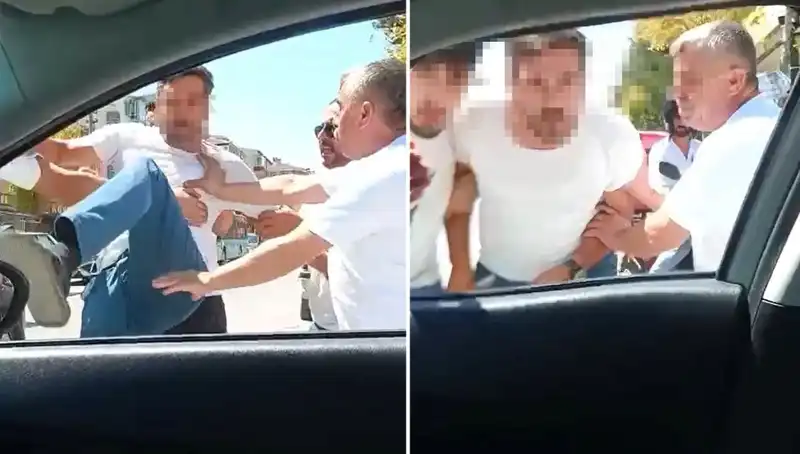 Dolmuş Şoförü, Trafikte Dehşet Saçtı: Panik Anları Kamera Kayıtlarında!